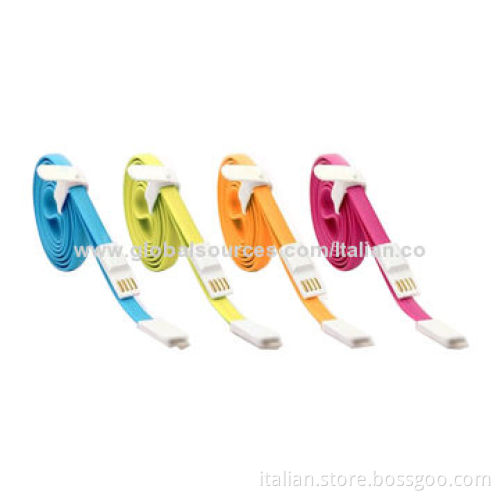 New arrival magnet flat USB data cable for iPhone 5